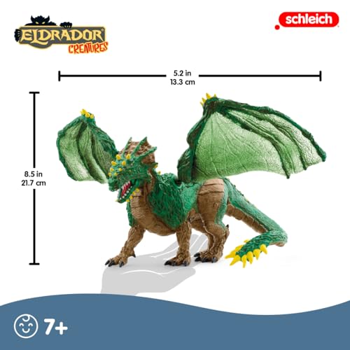 Schleich Eldrador 2024 Jungle Dragon Collectible Figurine