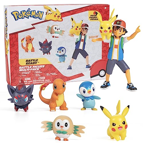 Pokémon Battle Figure Set with Ash & Pikachu