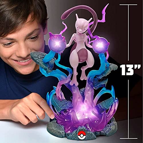 Jazwares Pokémon Mewtwo Deluxe Collector Statue - LED Effects