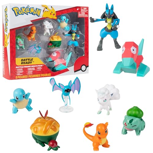 8pc Pokemon Battle Ready Figure Set - Characters & Playset