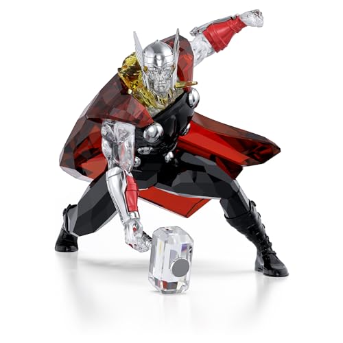 Marvel Thor Figurine with Multicolored Crystals and Metal Accents