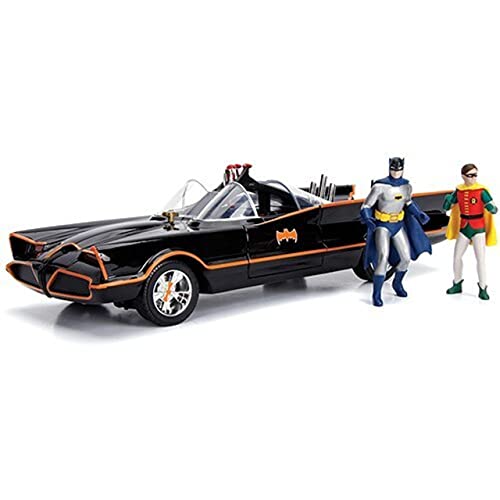 Classic TV Series Batmobile Die-cast Car with Batman & Robin Figurine