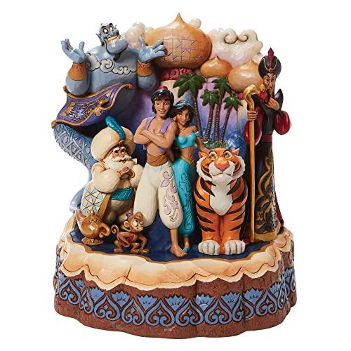 Disney Traditions Aladdin Characters Heart Figurine, 7.67 Inch
