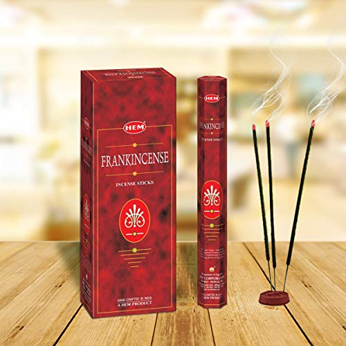 Frankincense - Box of Six 20 Sticks Tubes, 120 Sticks Total - HEM Incense From India