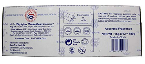 Set of 12 Nag Champa Namaste Positive Vibes Tantra Buddha Blessing Aura Cleansing Chakra Pyramids Reiki Karma Spiritual Healing Traditional Ayurveda by Satya