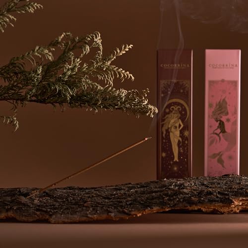 COCORRÍNA Incense Sticks - Set of 8 Insenses (160 Sticks) Nobile Sandalwood, Dragon's Blood, Rose Geranium, Tropical Storm, Positive Vibes, Super Hit, Lavender Wonderland, Poetic Patchouli