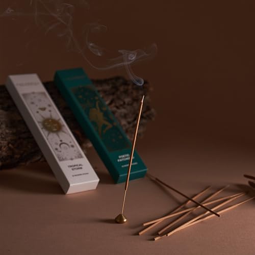 COCORRÍNA Incense Sticks - Set of 8 Insenses (160 Sticks) Nobile Sandalwood, Dragon's Blood, Rose Geranium, Tropical Storm, Positive Vibes, Super Hit, Lavender Wonderland, Poetic Patchouli