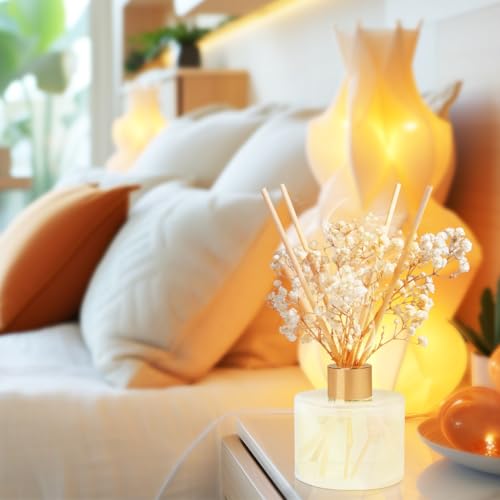 YISOWUH Reed Diffuser Set, 5.28oz (150ml) Fruit Scent Diffuser 2 Packs with 16 Sticks Long Lasting Fragrance for Home, Bathroom, Room Decor