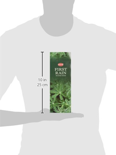 Hem First Rain Incense Sticks- 6 Hex Tubes X 20 Grams - Total 120g