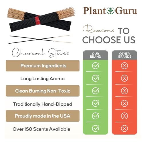 Japanese Cherry Blossom Incense Sticks 11" - 1 Bundle 85 to 100 Sticks - Smooth and Clean Long Burn Time, 45 to 60 Minutes.