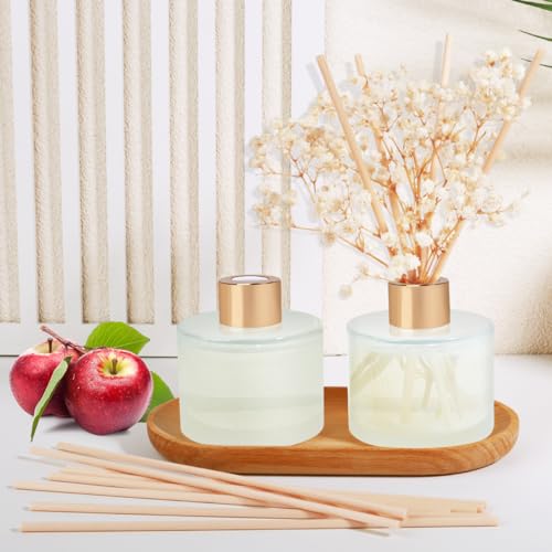 YISOWUH Reed Diffuser Set, 5.28oz (150ml) Fruit Scent Diffuser 2 Packs with 16 Sticks Long Lasting Fragrance for Home, Bathroom, Room Decor