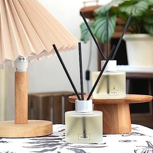 Brakula Reed Diffuser Set, 100ml Bamboo & White Tea Scented Essential Oil Diffuser, Home Fragrance for Living Room, Bathroom, Office