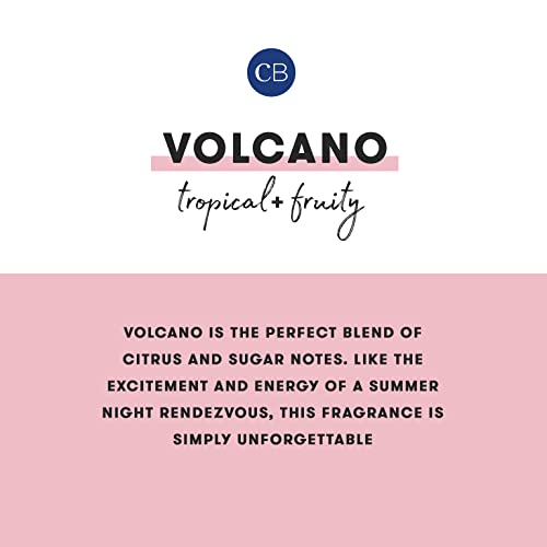 Capri Blue Reed Oil Diffuser - Volcano - Comes with Diffuser Sticks, Oil, and Glass Bottle - Aromatherapy Diffuser - 8 Fl Oz - Navy Blue