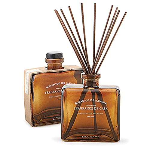 Archipelago Botanicals Botanico de Havana Diffuser, includes Fragrance Oil, Decorative Wooden Cap and 10 Diffuser Reeds, Perfect for Home Décor (7.85 fl oz)