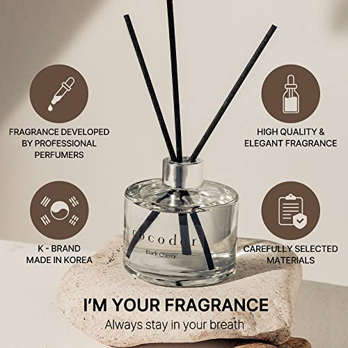 COCODOR Signature Reed Diffuser/Lemon Eucalyptus/6.7oz(200ml)/1 Pack/Reed Diffuser, Reed Diffuser Set, Oil Diffuser & Reed Diffuser Sticks, Home Decor & Office Decor, Fragrance and Gifts