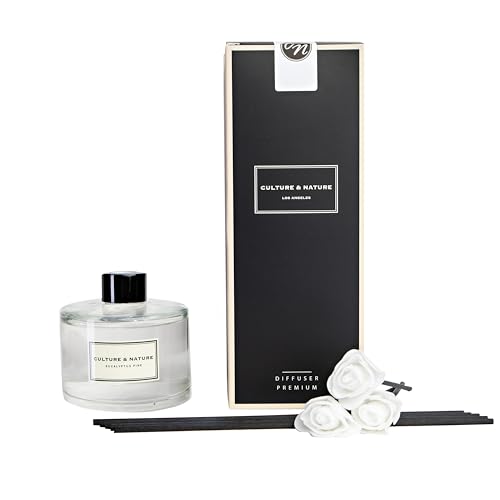 CULTURE & NATURE Reed Diffuser 6.7 oz (200ml) Eucalyptus Pine Scented Reed Diffuser Set