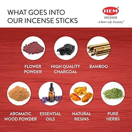 HEM Precious Rose Incense Sticks Pack Of 120 Count | Natural, Pure House & Flower Powder | Fresh & Long Lasting Fragrance | Aromatherapy Incense For Air Purifier, Stress Relief & Cleansing | Gift Set
