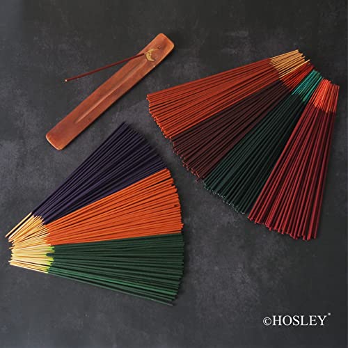 Hosley® 350-Pack Assorted Incense Sticks Bamboo, Lemongrass, Sandalwood, Lavender, and More Premium Fragrance Set for Relaxation, Meditation, and Aromatherapy Clean-Burning, Natural Scents