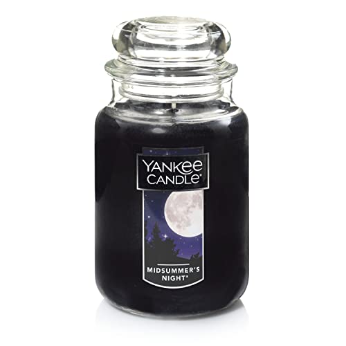 Yankee Candle MidSummer's Night Scented, Classic Large Single Wick Jar Candle, 22oz with Over 110 Hours of Burn Time, Ideal for Dinner Parties, Relaxing Saturdays, and Special Occasions