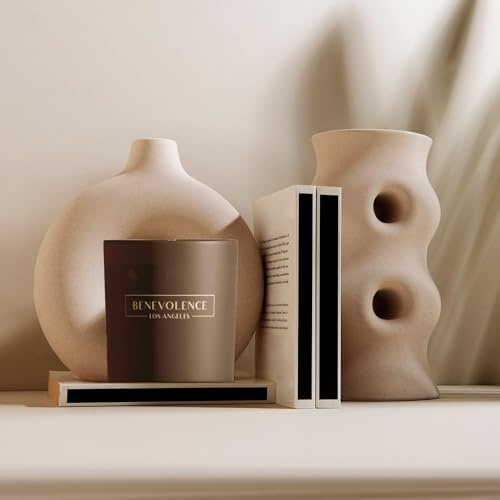 Benevolence LA Candles Bergamot & Jasmine Scented Candle | Summer Candles, 8 Oz Scented Candles for Home Scented, Manly Candles for Men | 45 Hour Burn Seasonal Candles for Women | Jasmine Candle
