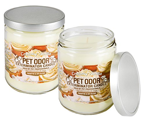 Creamy Vanilla Odor Exterminator Candles - 2 Pack