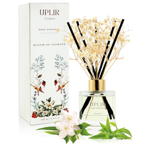 Elegant Flower Reed Diffuser with Jasmine & White Tea