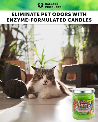 Hippie Love Pet Odor Eliminating Candle Duo