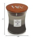 Warm Woods WoodWick Hourglass Candle - Premium Fragrance