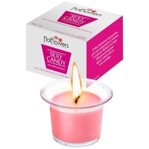 Strawberry-Champagne Massage Candle with Pheromones
