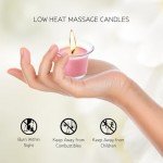 Strawberry-Champagne Massage Candle with Pheromones