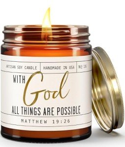With God' Candle - Spiritual Gifts for Her
