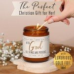 With God' Candle - Spiritual Gifts for Her