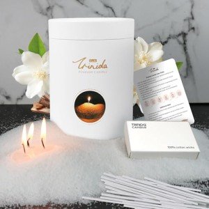 Sandalwood Jasmine Pearled Candle - 18oz