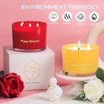 KONNI Happy Birthday Vanilla Soy Candle 3 Wicks