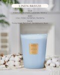 Linen Breeze 3-Wick Soy Candle - 35oz