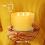 KONNI Happy Birthday Vanilla Soy Candle 3 Wicks