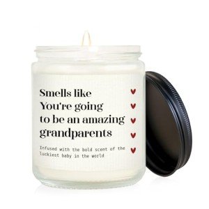 Grandparents Announcement Lavender Scented Candle