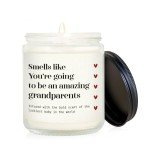Grandparents Announcement Lavender Scented Candle