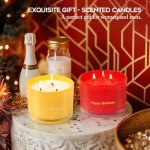 KONNI Happy Birthday Vanilla Soy Candle 3 Wicks