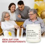 Grandparents Announcement Lavender Scented Candle