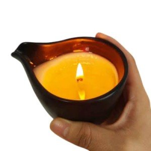 Love Light Soy Wax Massage Oil Candle - Romantic Aromatherapy
