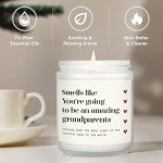 Grandparents Announcement Lavender Scented Candle