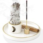 Moon Incense Holder: 4-in-1 Burner & Ash Catcher