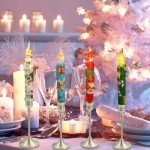 Festive Flameless Taper Candles with Remote - Pack of 4
