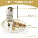 Moon Incense Holder: 4-in-1 Burner & Ash Catcher