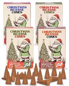 Festive Christmas Incense Cones - 96 Total