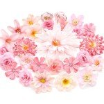 30 PCS Pink Silk Roses for Decor & DIY
