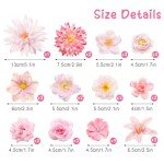 30 PCS Pink Silk Roses for Decor & DIY