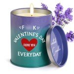 Romantic Lavender Candles for Her Valentine's Day