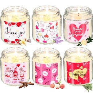 Valentine's Day Scented Candle Set - 6 Pack